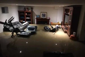 flooded basement